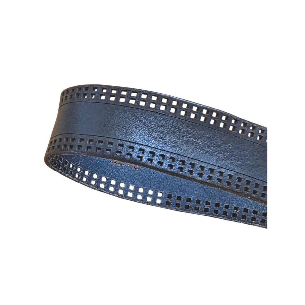 Johnston & Murphy Italian Leather Belt 38 Distressed Vintage